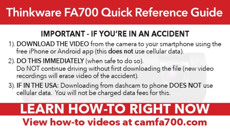 Thinkware FA700 Manuel utilisateur