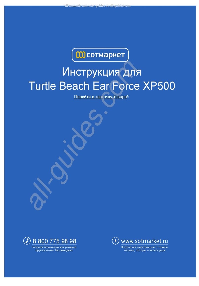 Turtle Beach EarForce XP500 Manuel utilisateur