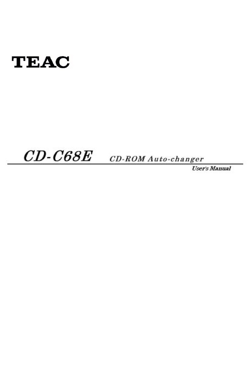 Teac CD-C68E Manuel utilisateur Teac CD-C68E Manuel utilisateur