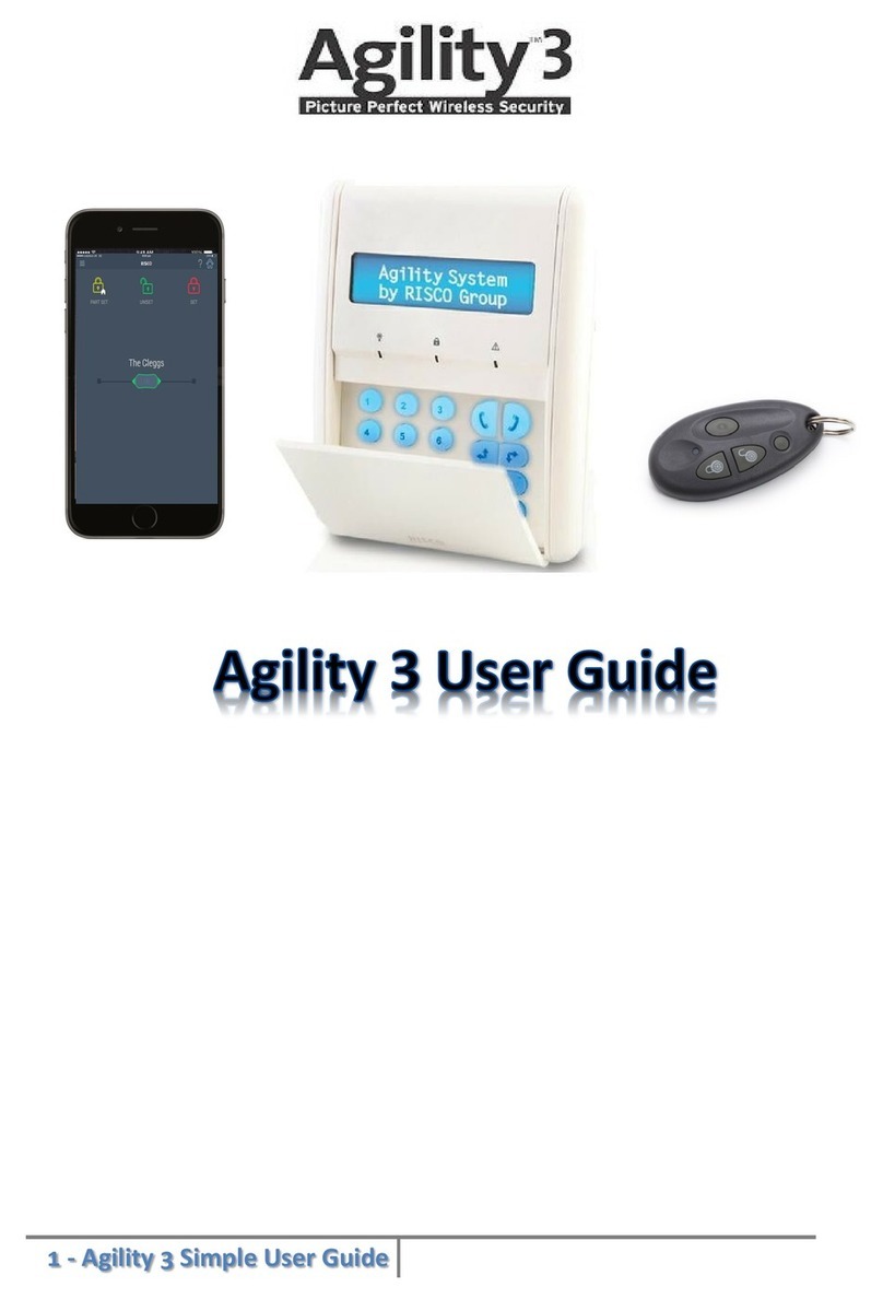 Risco Agility 3 Manuel utilisateur