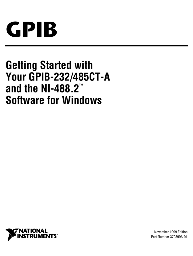 National Instruments GPIB Series Manuel utilisateur