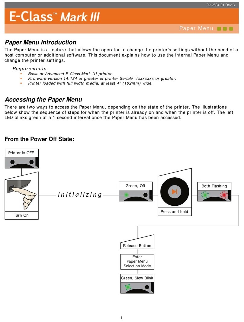 Datamax E-Class Mark III Manuel utilisateur