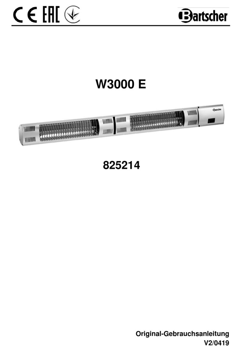 Bartscher W3000 E Manuel utilisateur