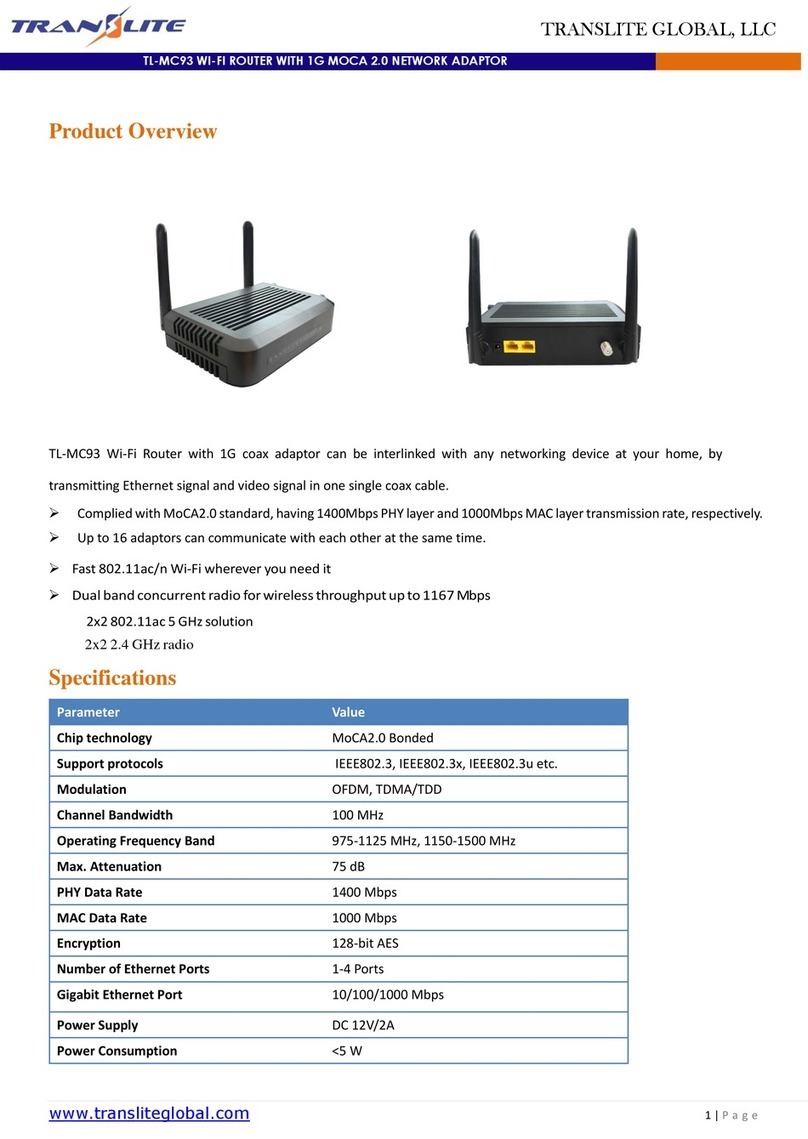 TransLite TL-MC93 Manuel utilisateur