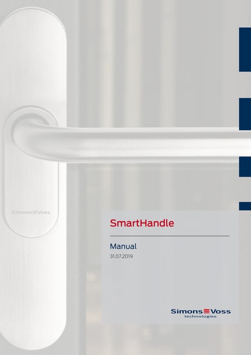 Simons Voss Technologies SmartHandle Series Manuel utilisateur
