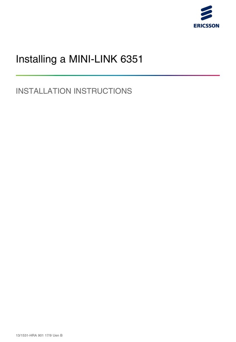 Ericsson MINI-LINK 6351 Manuel utilisateur