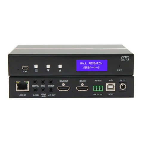 Hall Research Technologies VERSA-4K Series Manuel utilisateur