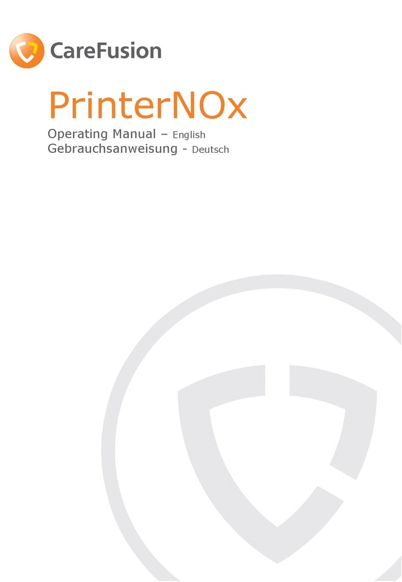 Care Fusion PrinterNOx Manuel utilisateur Care Fusion PrinterNOx Manuel utilisateur
