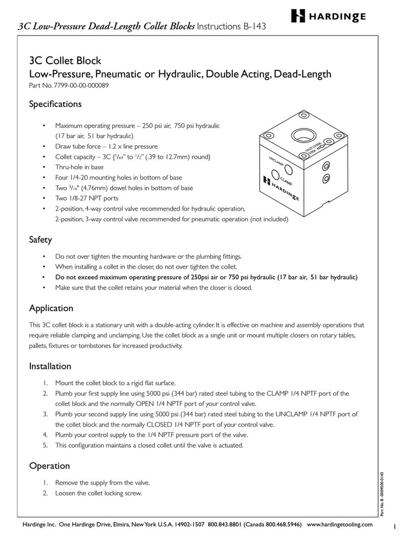 Hardinge 3C Manuel utilisateur
