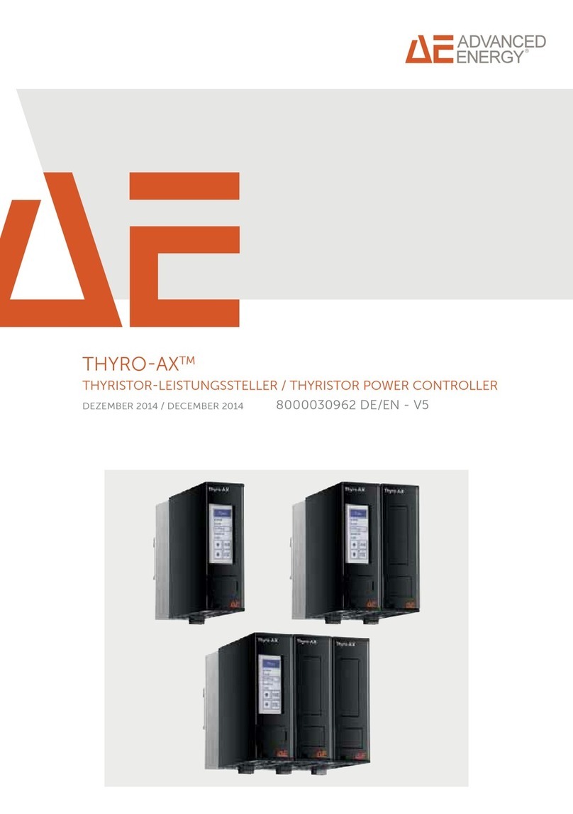 Advanced Energy THYRO-AX Manuel utilisateur