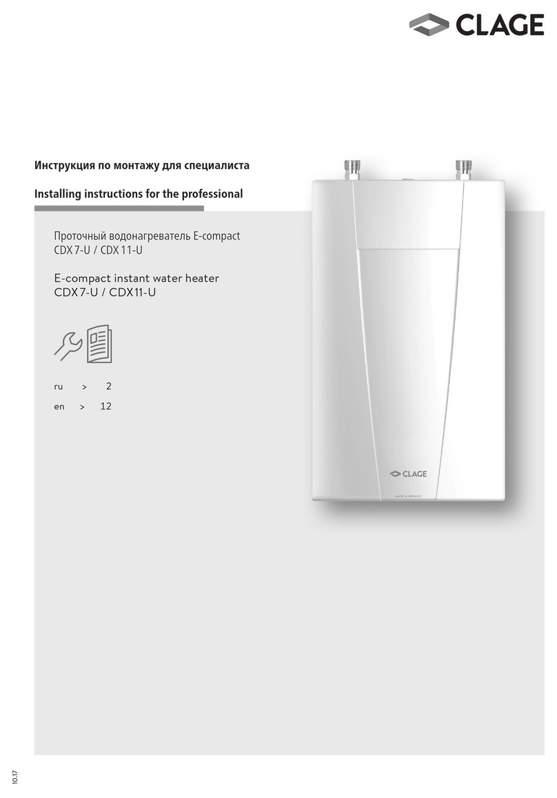clage BASITRONIC CDX 11-U Mode d’emploi