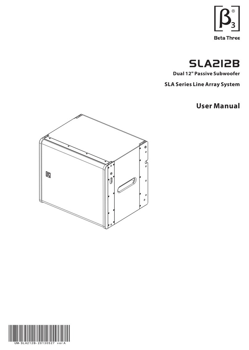 Beta Three SLA212B Manuel utilisateur Beta Three SLA212B Manuel utilisateur