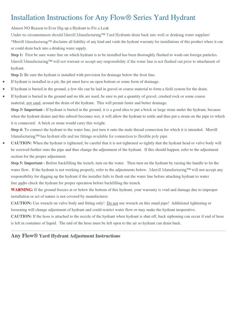 MERRILL Any Flow Series Manuel utilisateur