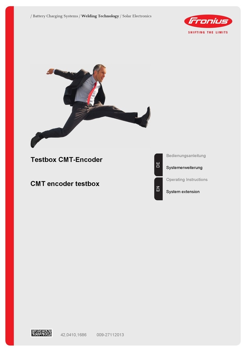 FRO­NIUS Testbox CMT-Encoder Manuel utilisateur