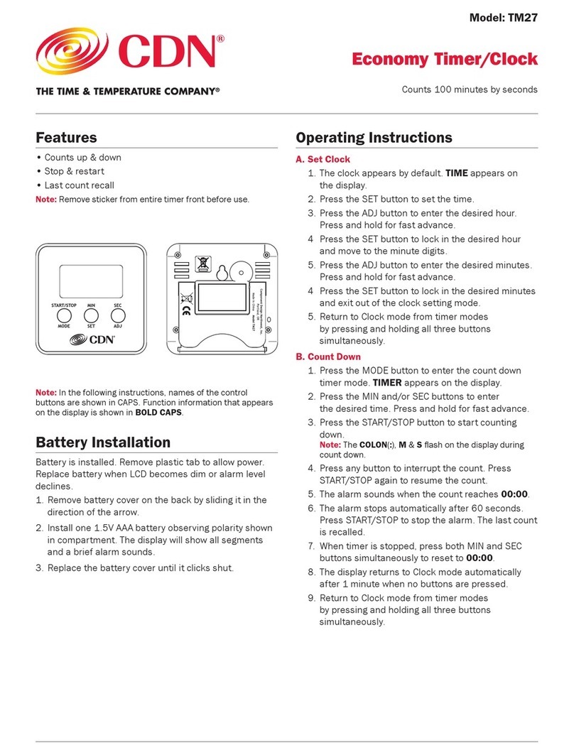 CDN TM27 Manuel utilisateur