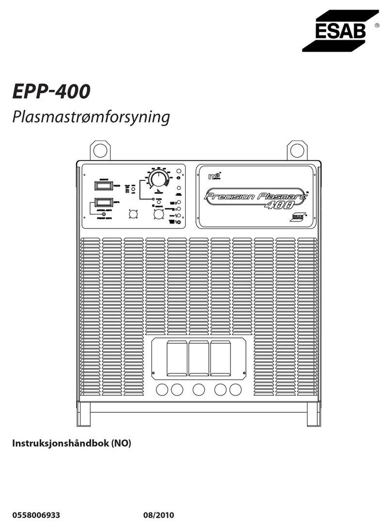 ESAB EPP-400 Manuel utilisateur