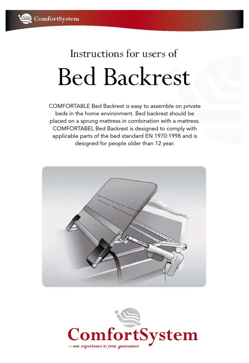 ComfortSystem Bed Backrest Mode d’emploi