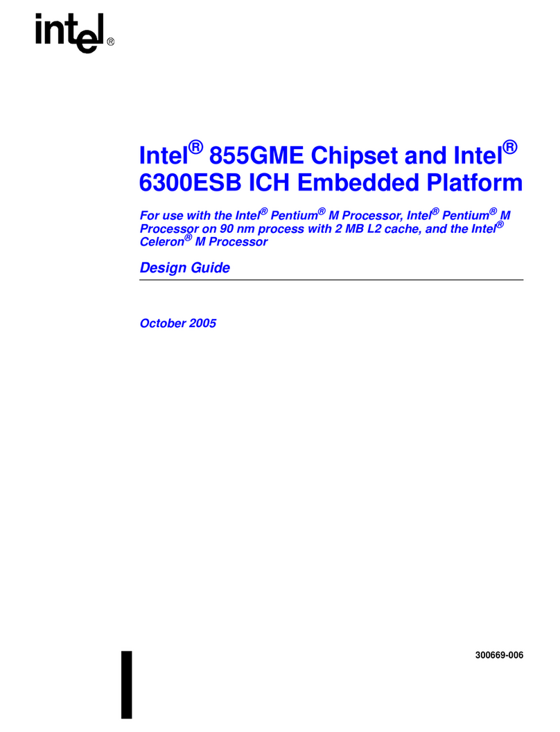 Intel 855GME Mode d’emploi Intel 855GME Mode d’emploi
