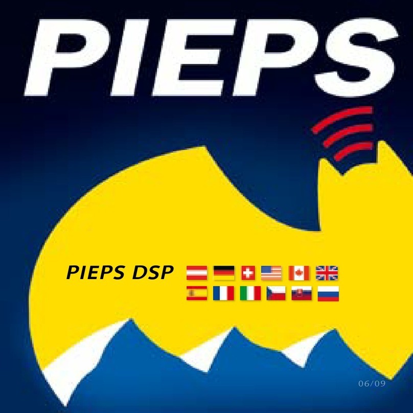PIEPS DSP Manuel utilisateur
