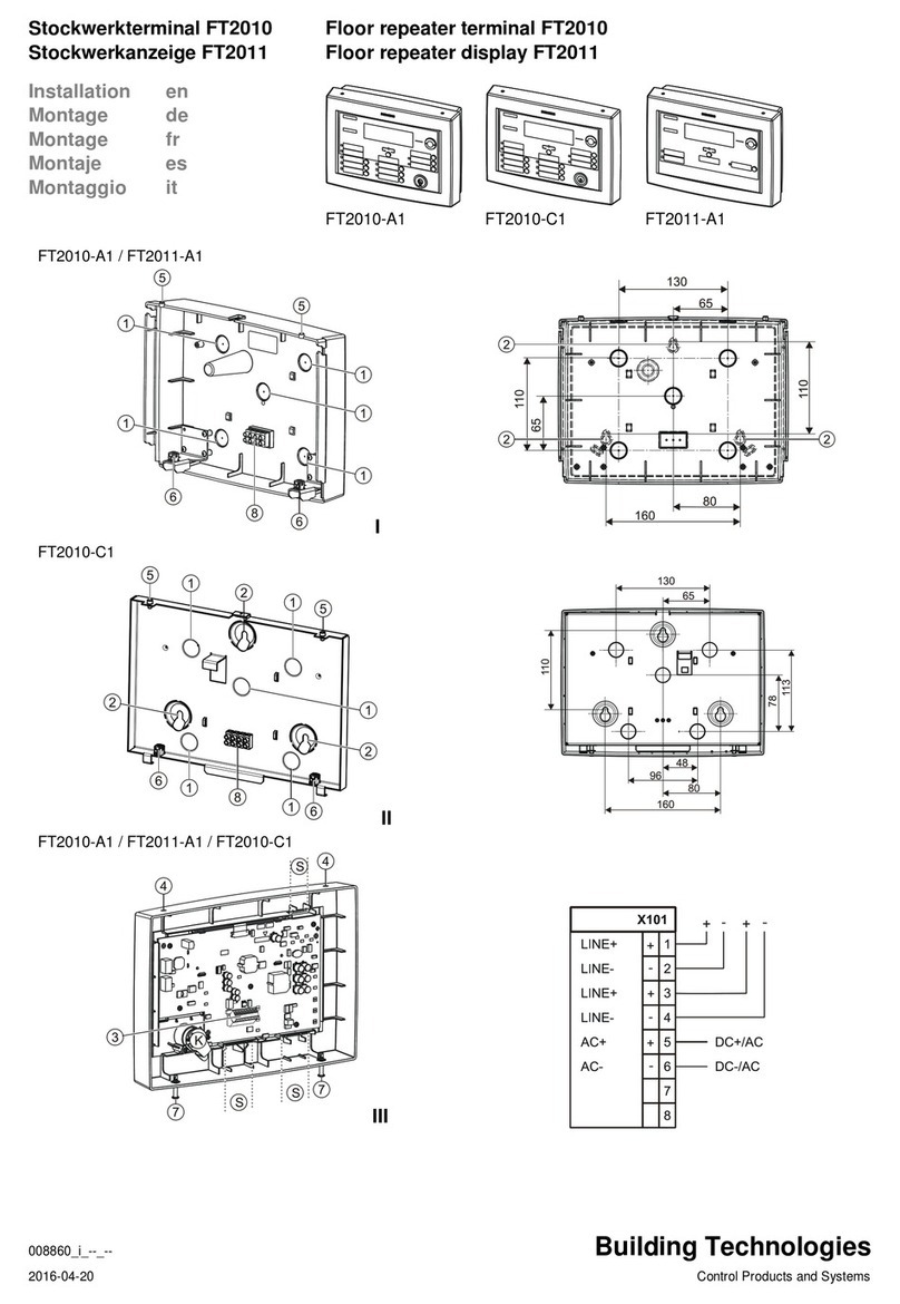 Building Technologies FT2010 Manuel utilisateur