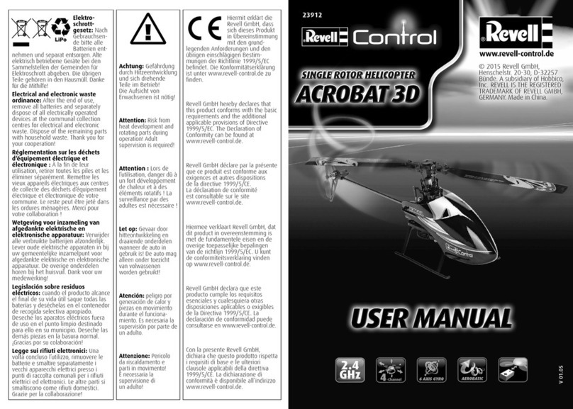 REVELL Control ACROBAT 3D Manuel utilisateur