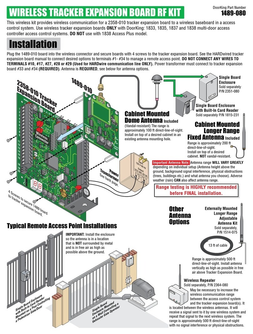 DoorKing 1489-080 Manuel utilisateur
