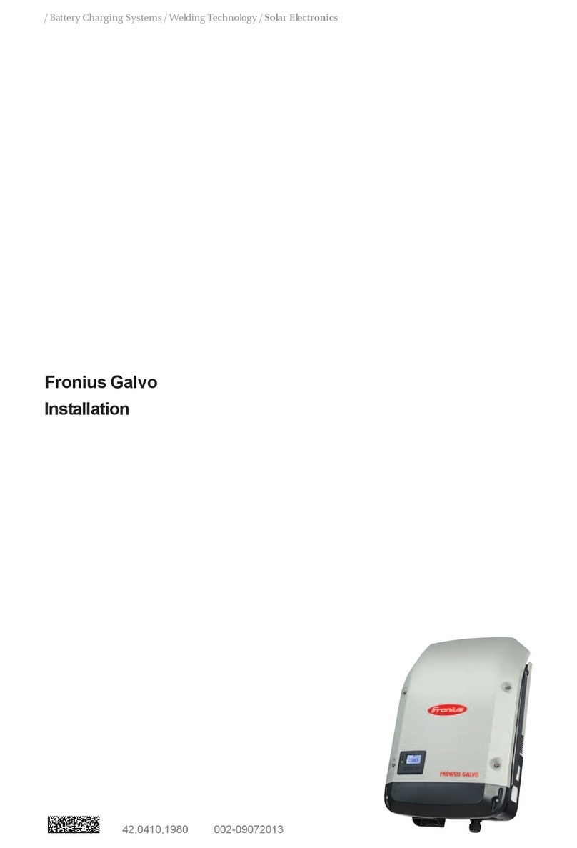 FRO­NIUS Galvo Manuel utilisateur