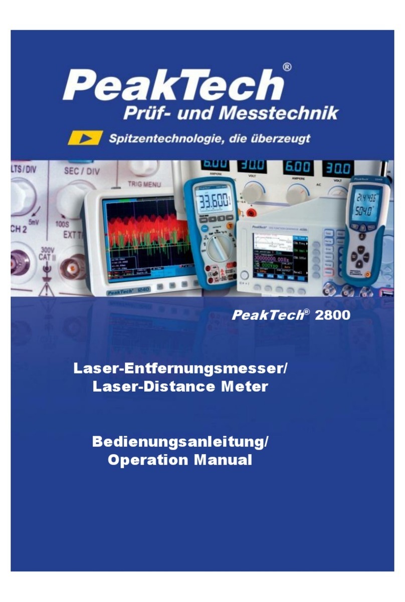 PeakTech 2800 Manuel utilisateur