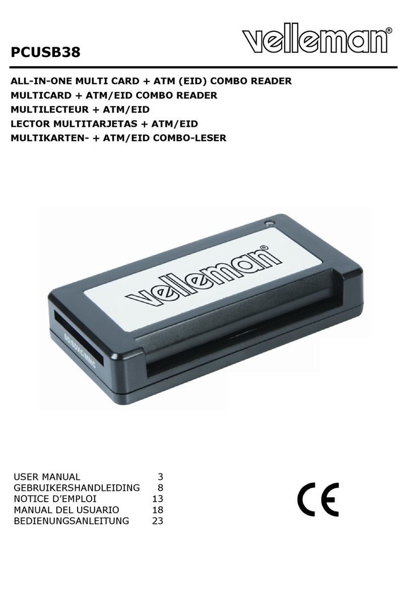 Velleman PCUSB38 Manuel utilisateur