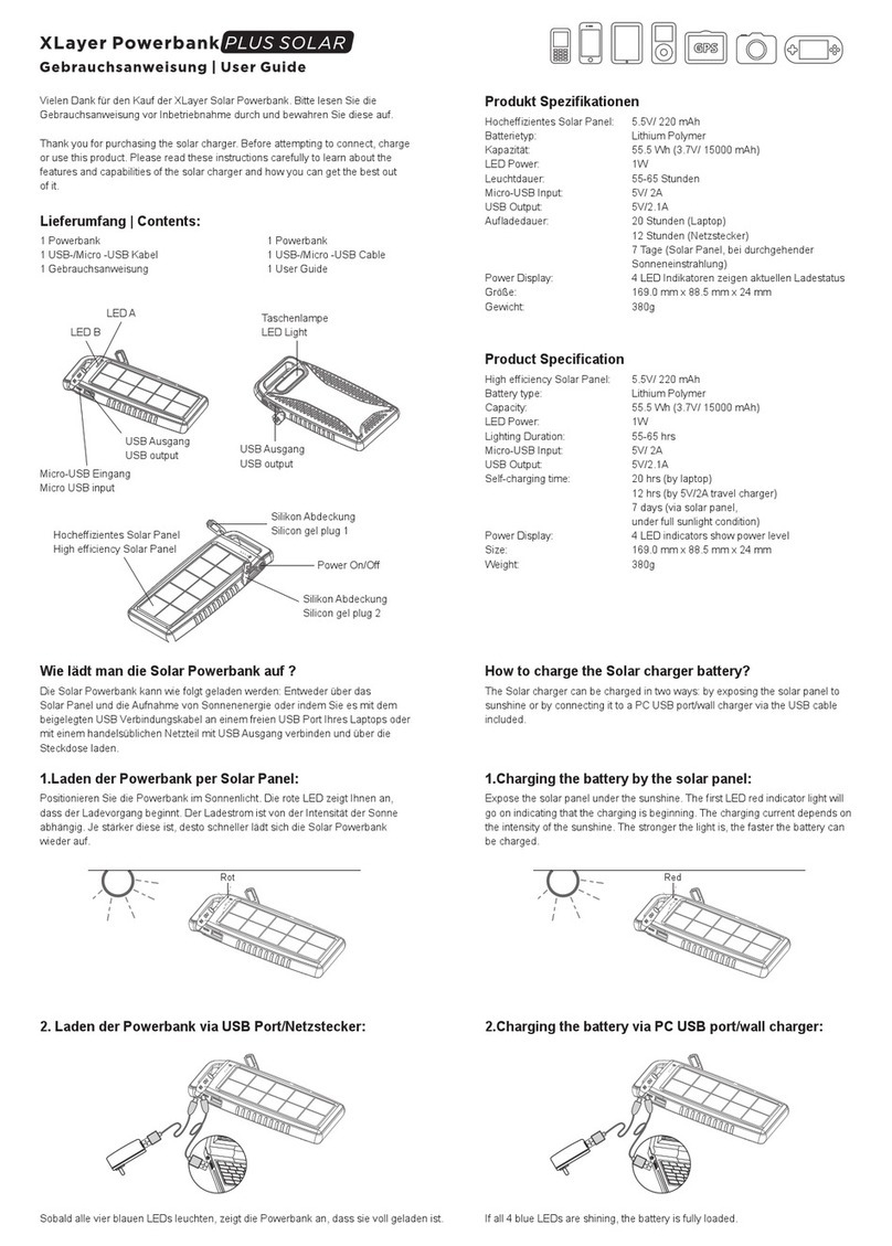 XLAYER Plus Solar Manuel utilisateur