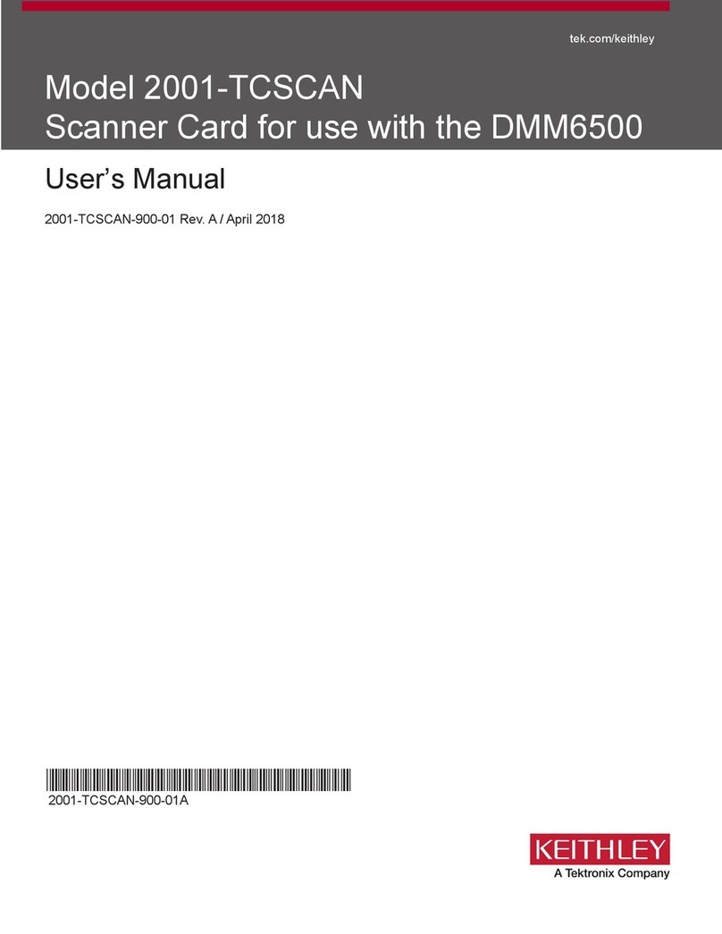 Keithley 2001-TCSCAN Manuel utilisateur