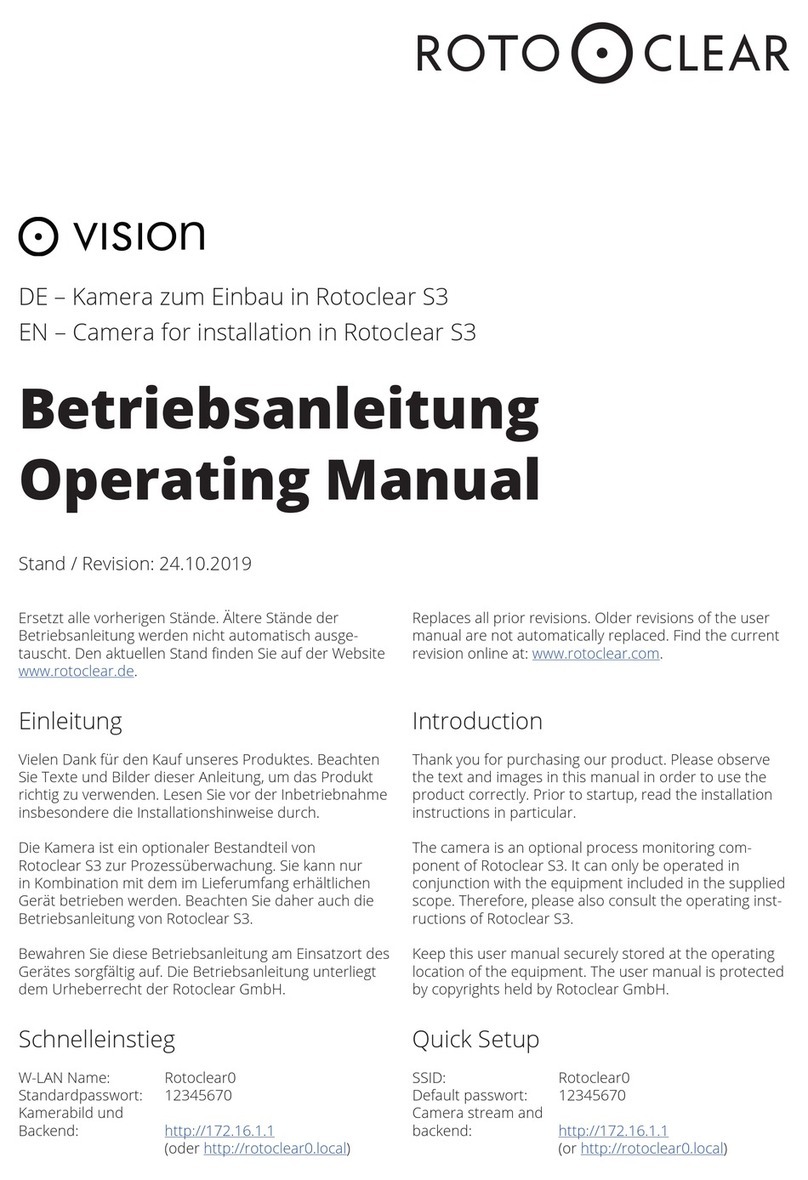 Rotoclear vision Manuel utilisateur