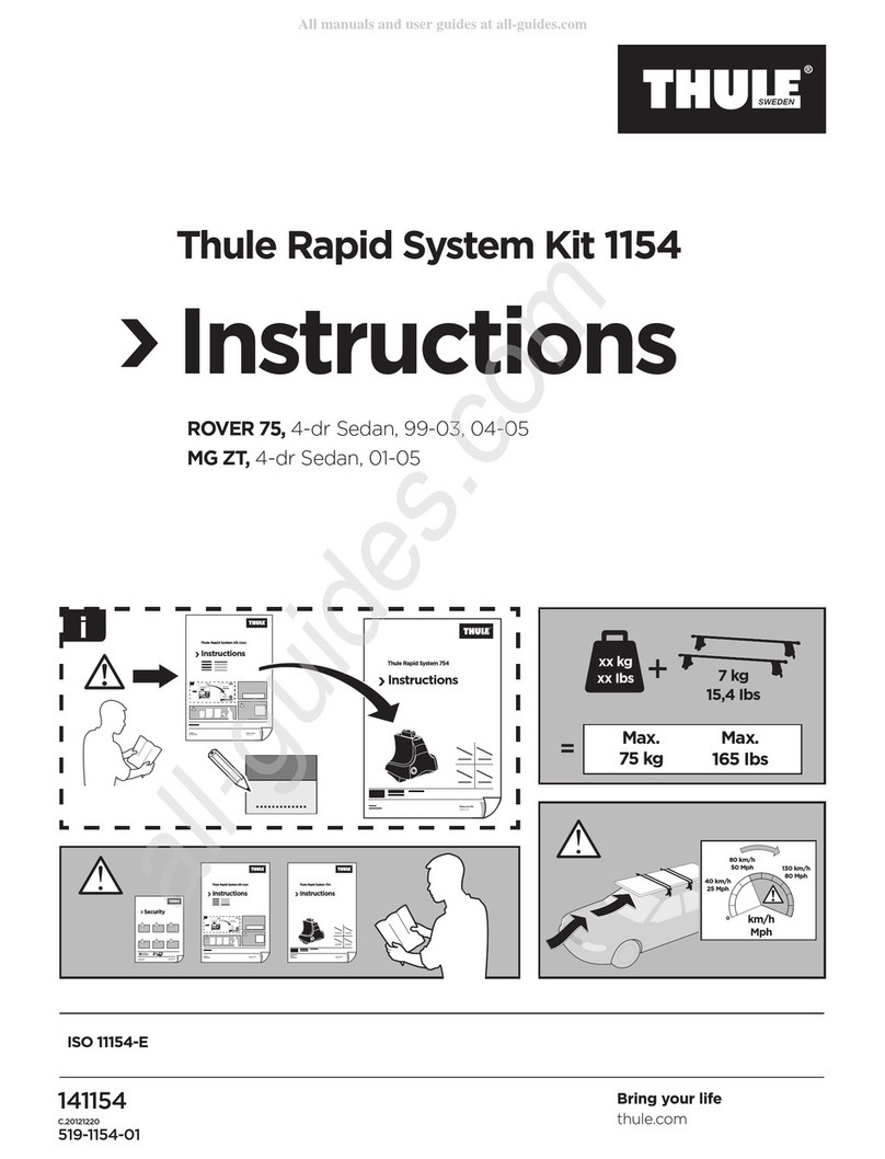 Thule Rapid System Kit 1154 Manuel utilisateur