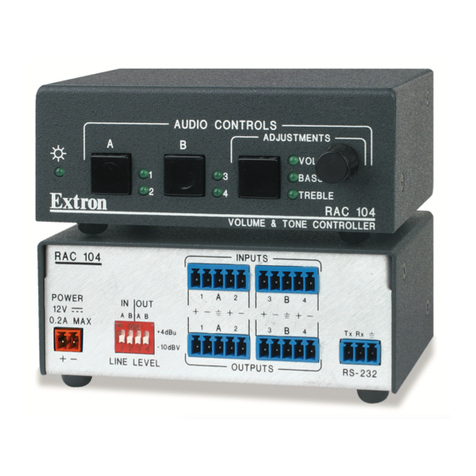 Extron electronics RAC 104 Manuel utilisateur