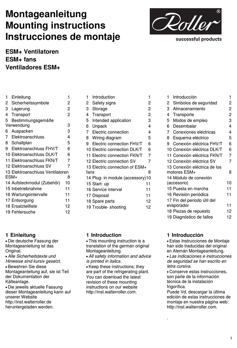 Walter Roller 141126 Manuel utilisateur