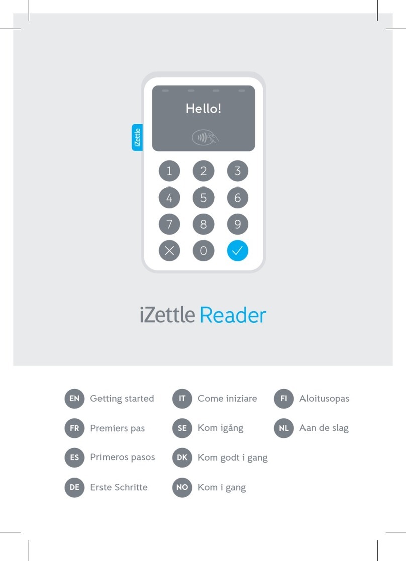 iZettle Reader Manuel utilisateur
