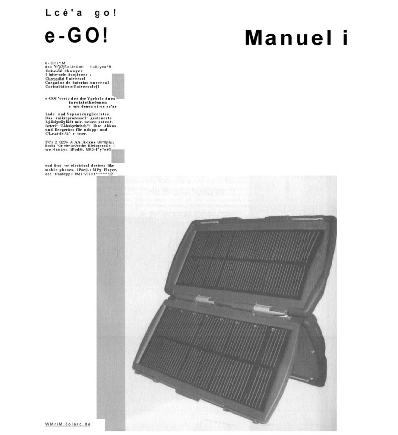Solarc e.GO Manuel