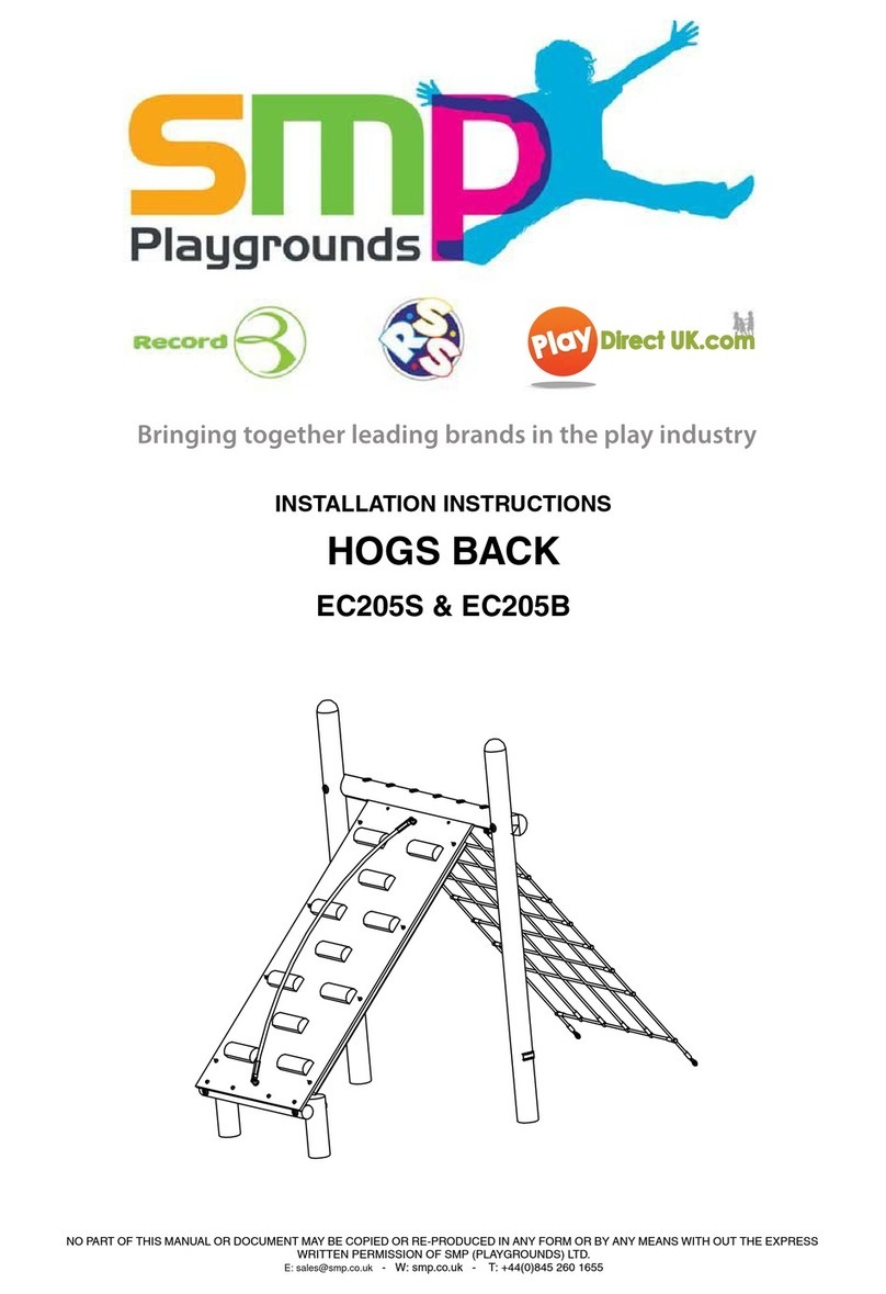 SMP Playgrounds HOGS BACK EC205S Manuel utilisateur