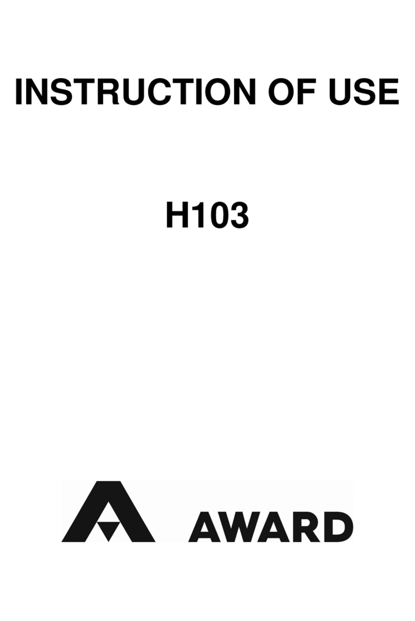 Award H103 Mode d’emploi