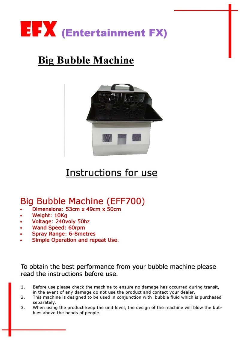 EFX EFF700 Manuel utilisateur EFX EFF700 Manuel utilisateur