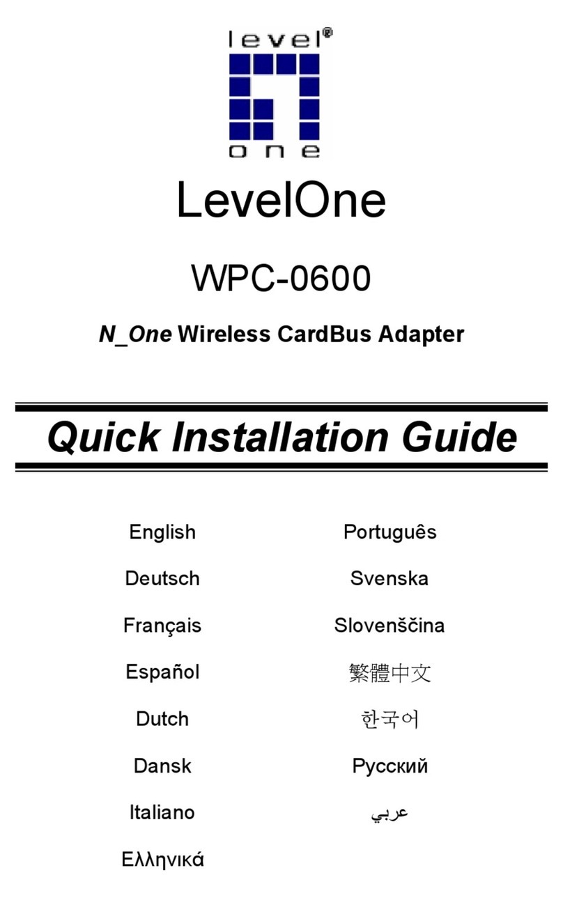 LevelOne WPC-0600 Manuel utilisateur
