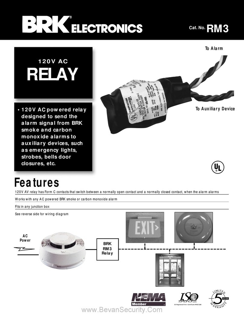 BRK electronic RM3 Manuel utilisateur BRK electronic RM3 Manuel utilisateur