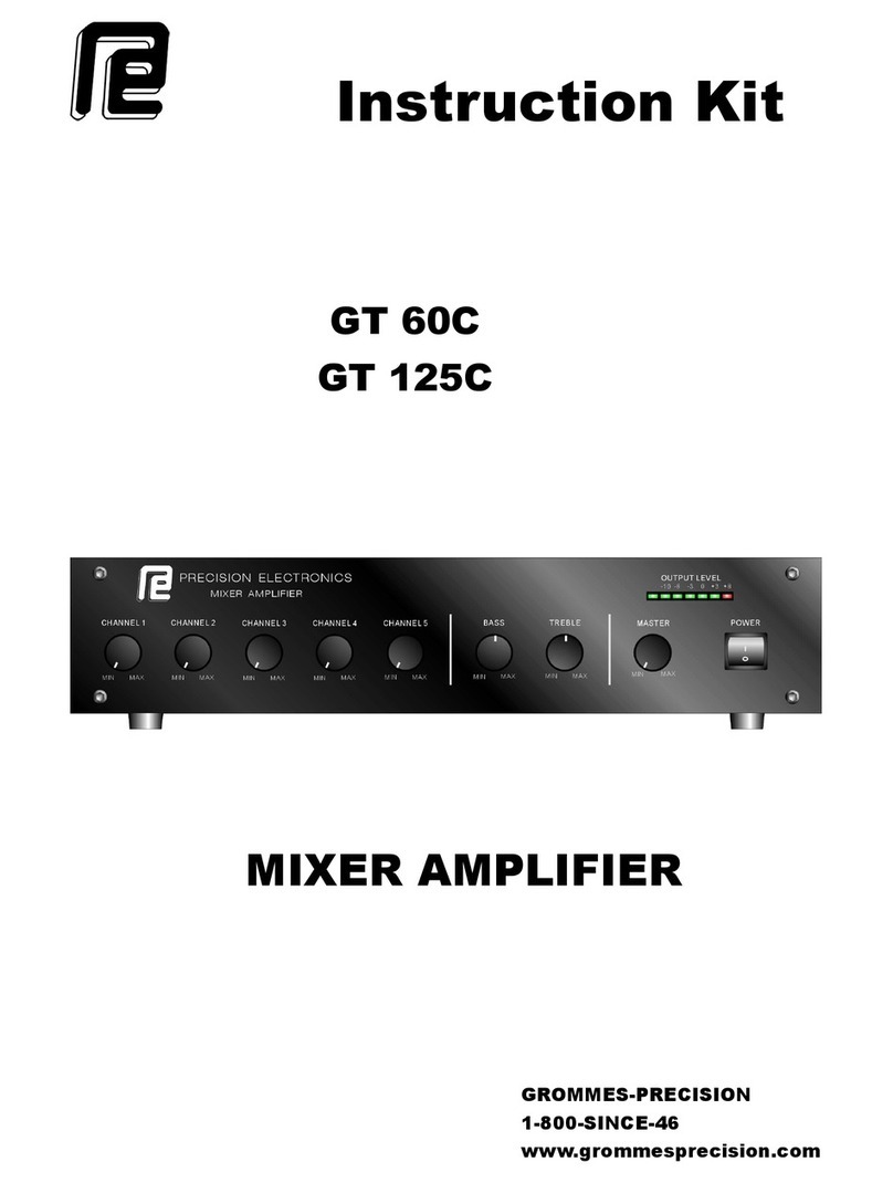 Precision Electronics GT 60C Manuel utilisateur