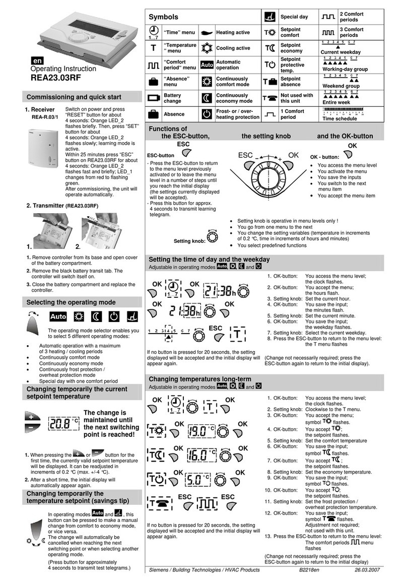 Siemens REA23.03RF Manuel utilisateur