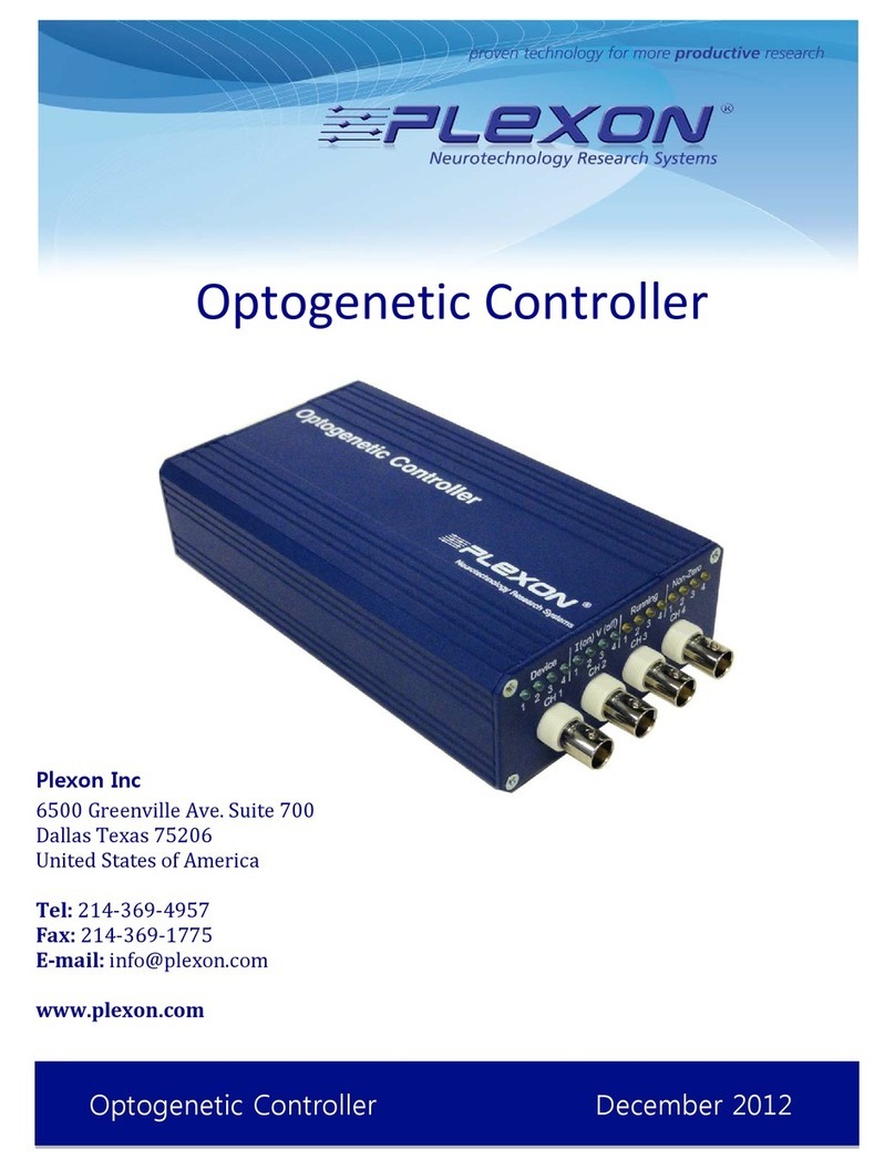 Plexon Optogenetic Controller Manuel utilisateur
