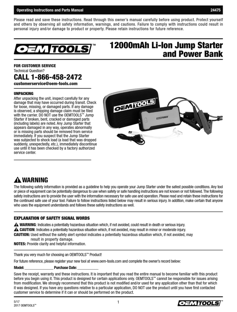 OEM Tools 24475 Manuel utilisateur