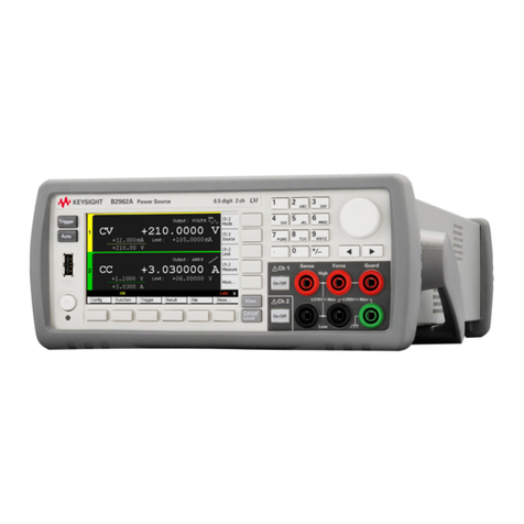 Keysight Technologies B2960A Manuel utilisateur