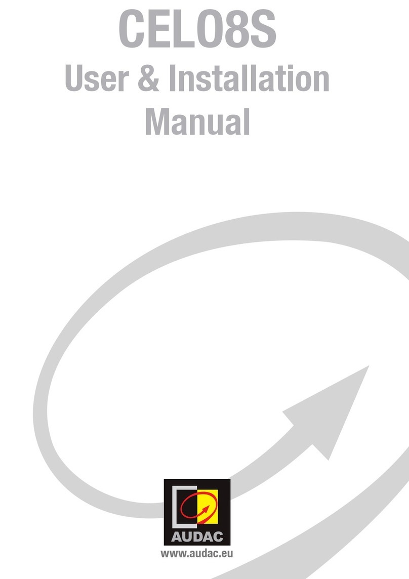 AUDAC CELO8S Mode d’emploi