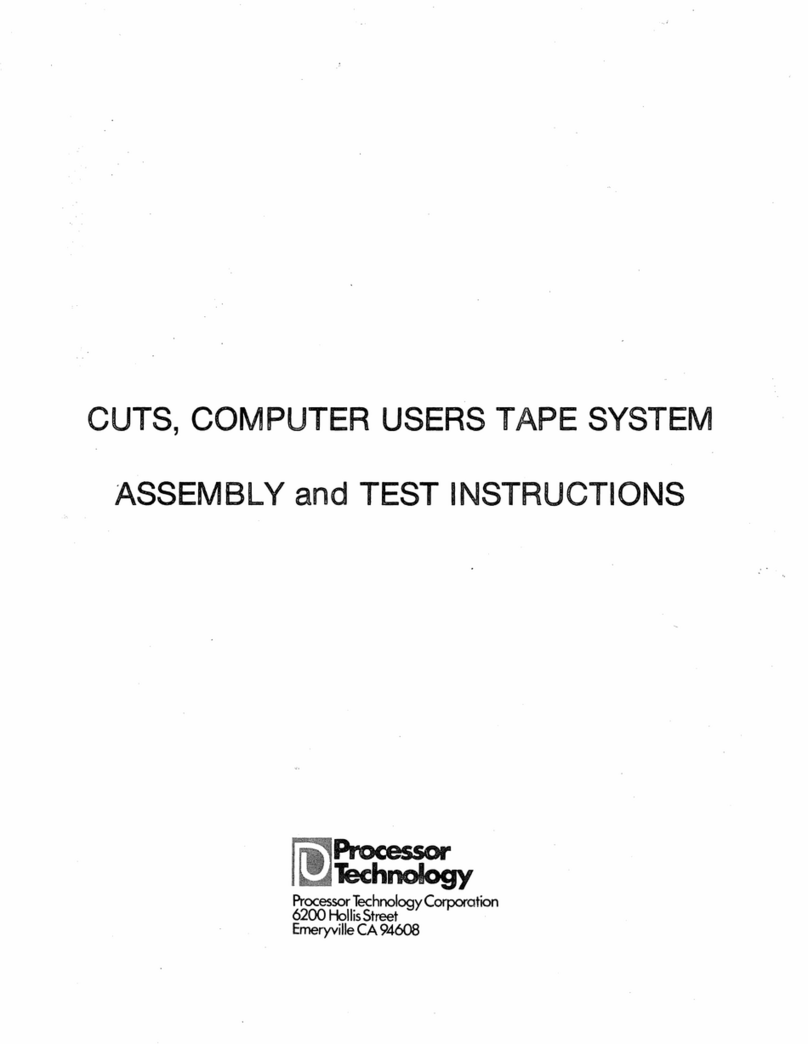 Processor Technology CUTS Guide de référence