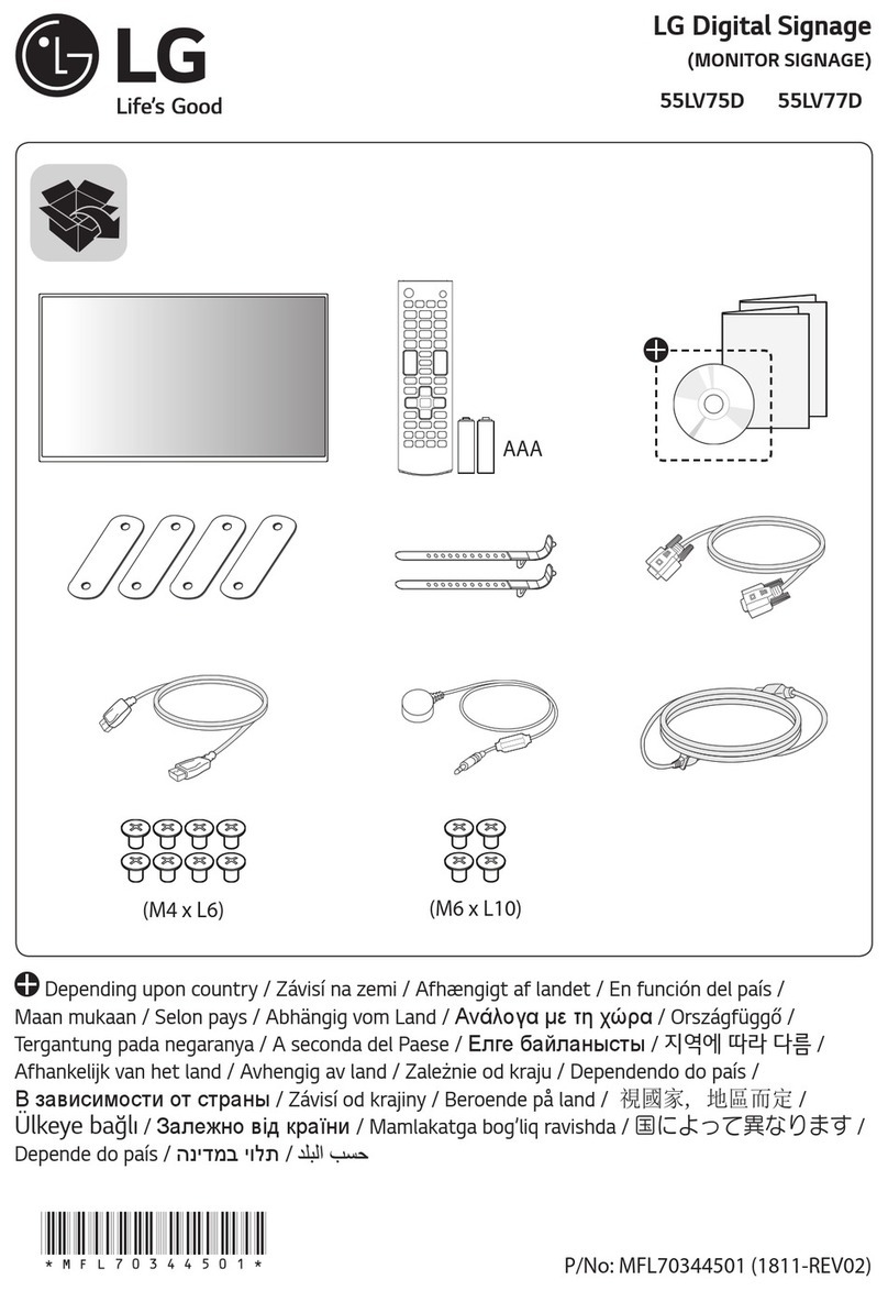 LG 55LV75D Manuel utilisateur LG 55LV75D Manuel utilisateur